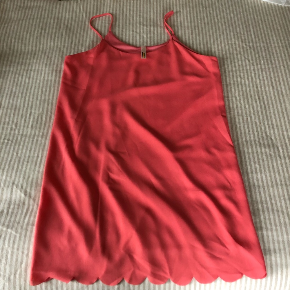 Pink Scallop Dress